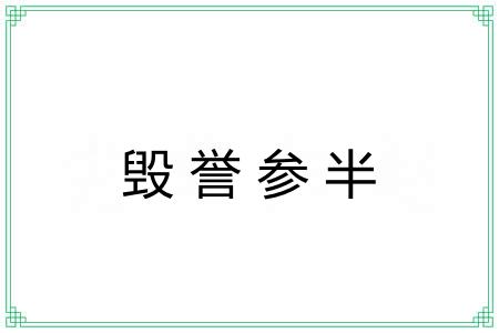 毁誉参半